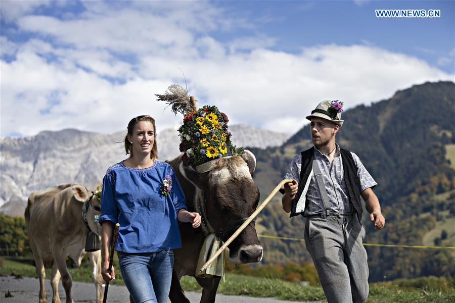 SWITZERLAND-SEEWIS-DESALPE-FESTIVAL