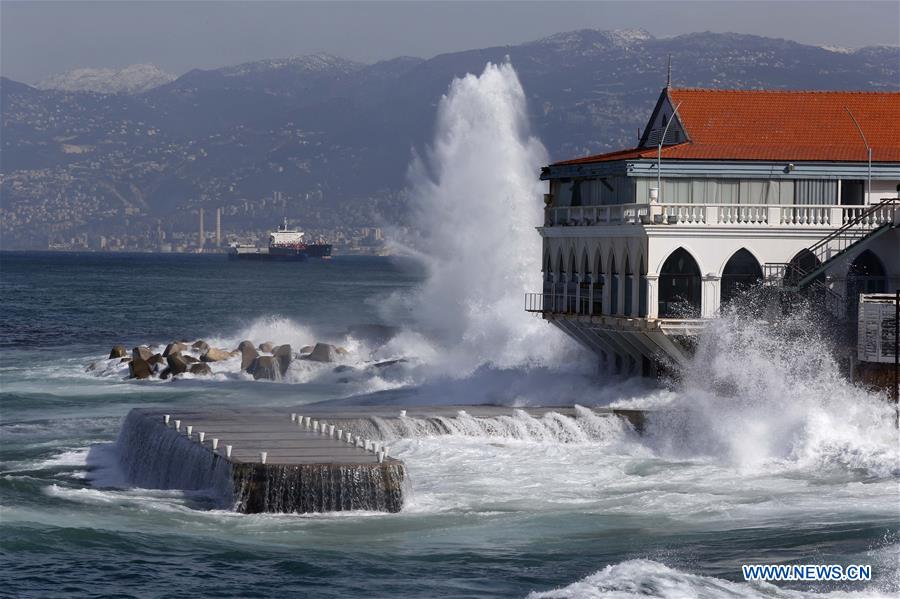 LEBANON-BEIRUT-SEVERE STORM