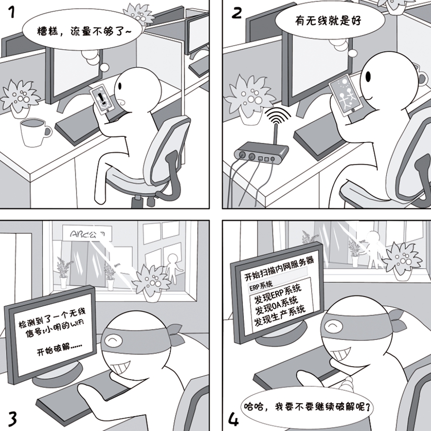 2018國家網絡安全宣傳周系列動漫①丨還在&ldquo;蹭&rdquo;免費WiFi？這些安全風險告訴你真能嚇一跳