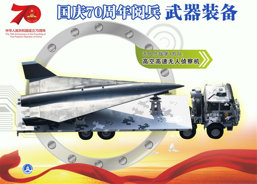 （圖表）[國慶70周年]國慶70周年閱兵&mdash;&mdash;武器裝備（高空高速無人偵察機）