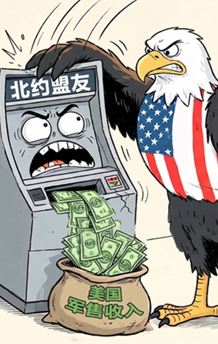 AI漫畫丨是北約盟友，還是美國“提款機”？