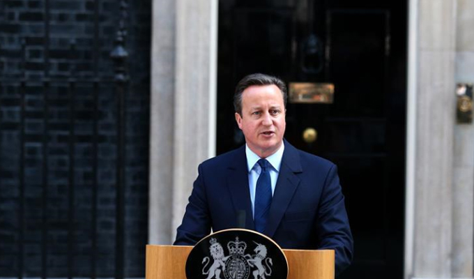 英國首相卡梅倫就&ldquo;脫歐&rdquo;公投發(fā)表講話
